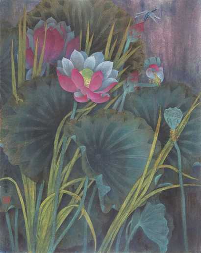 赵秀焕 甲戌（1994年） 荷花 镜心